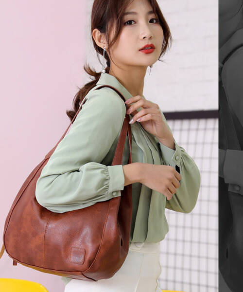 Womens Soft Leather Bag Stylish Shoulder And Tote Bag