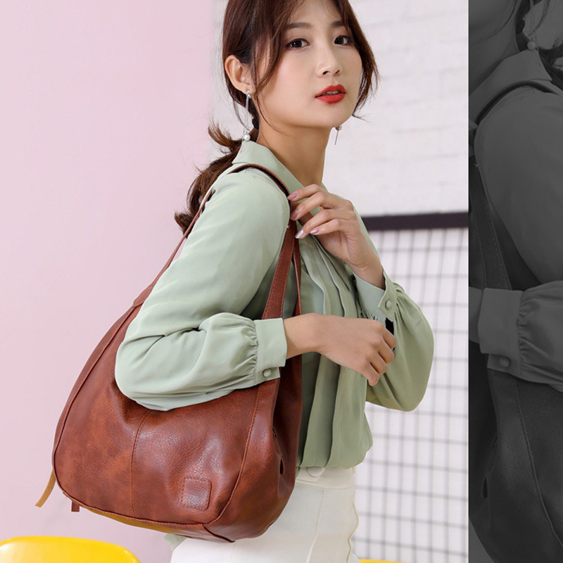 Womens Soft Leather Bag Stylish Shoulder And Tote Bag