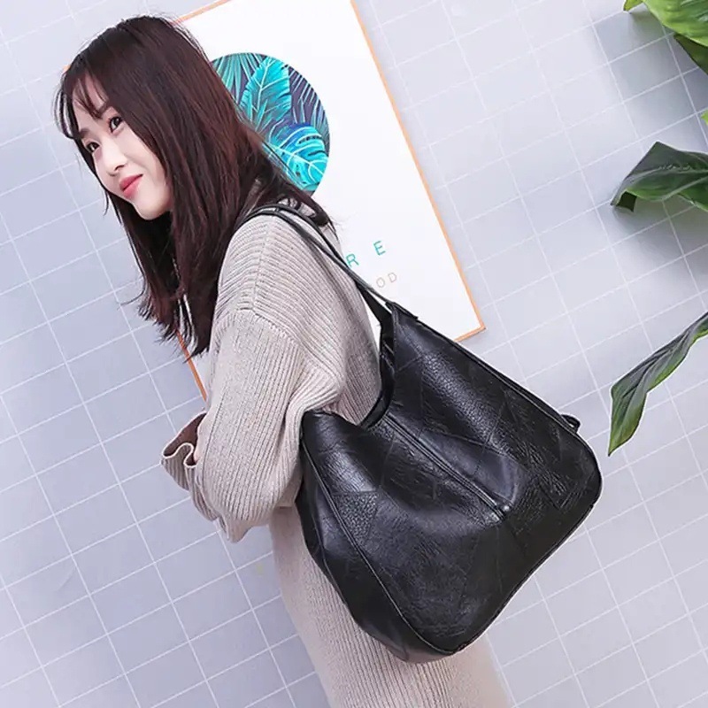Womens Soft Leather Bag Stylish Shoulder And Tote Bag - Image 5